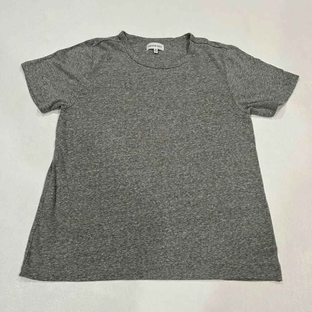 Thread & Supply Gray Heather T-Shirt Women’s Medium | Casual Soft Basic Tee